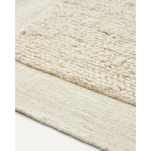 Bijeli vunen tepih 160x230 cm Marely – Kave Home-image-4