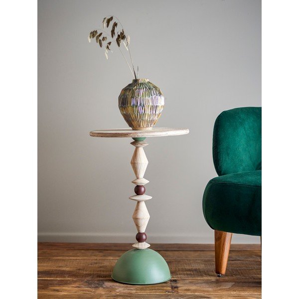 Okrugao pomoćni stol od masivne jele ø 40 cm Mannelli – Bloomingville-image-1