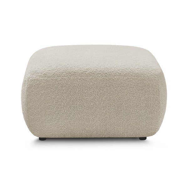 Bež tabure od bouclé tkanine Montaigne – Bobochic Paris