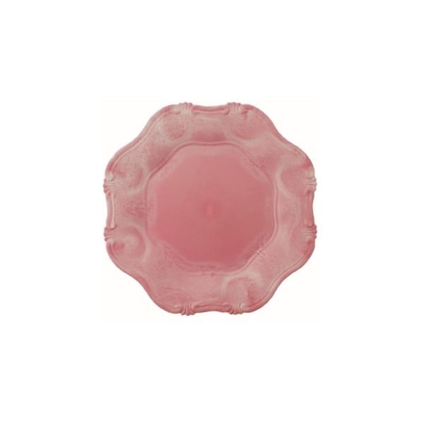 Set od 6 ružičastih ukrasnih tanjura VDE Tivoli 1996 Hippy, ⌀ 33 cm