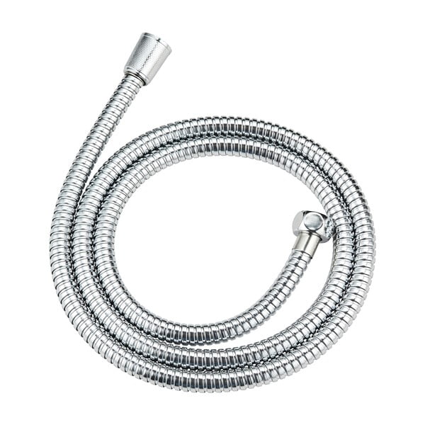Glava za tuš s crijevom u sjajno srebrnoj boji Basic Line – Wenko-image-3