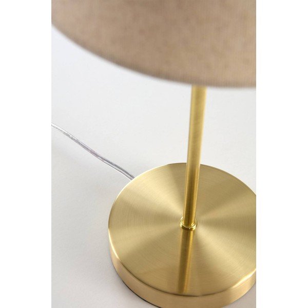 Bež/mjedena tekstilna stolna lampa (visina 39 cm) Lasse – Jotex-image-4