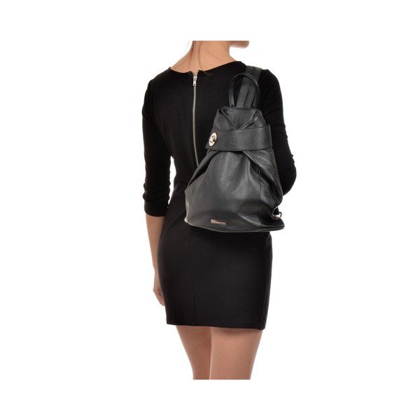 Crni kožni ruksak Anna Luchini Makna-image-1