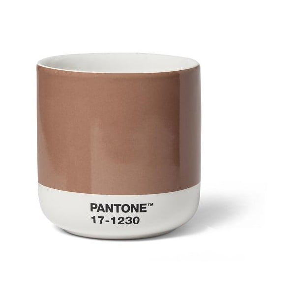 Svjetlo smeđa keramička šalica 175 ml Cortado Mocha Mousse 17-1230 – Pantone