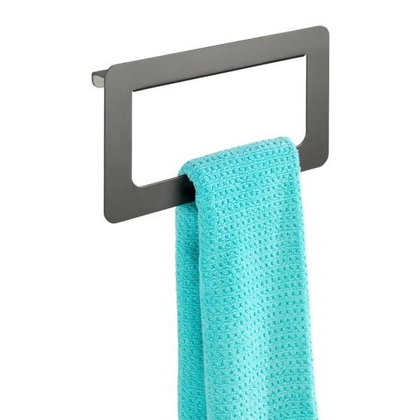 Antracit sivi zidni stalak za ručnike Wenko Montella, 27 x 16 cm-image-2