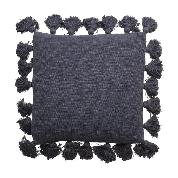 Tamnoplavi pamučni jastuk Bloomingville Cushion Mero, 45 x 45 cm