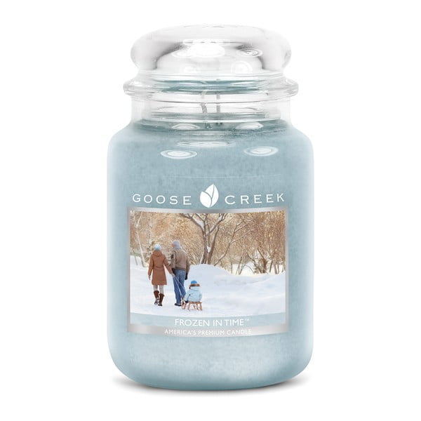 Mirisna svijeća u staklenoj posudi Goose Creek Frosty Nostalgia, 150 sati gorenja