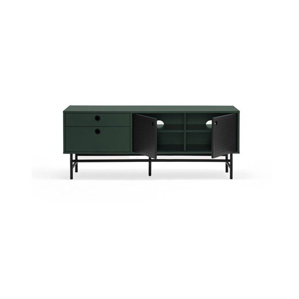 Tamno zeleni TV stol 140x52 cm Punto - Teulat-image-1