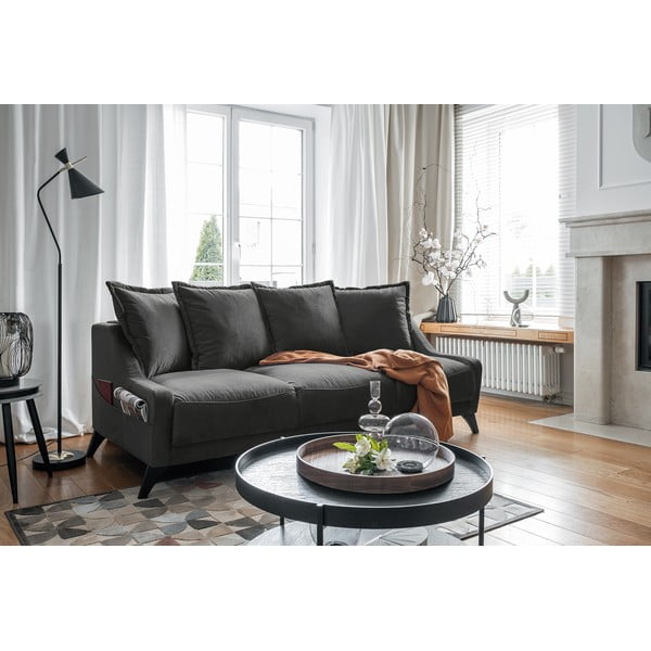 Tamnosiva baršunasta sofa Miuform Royal Rose-image-4