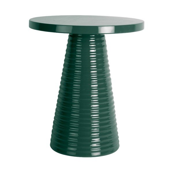 Metalni okrugao pomoćni stol ø 40 cm Catania Ribbed – Leitmotiv