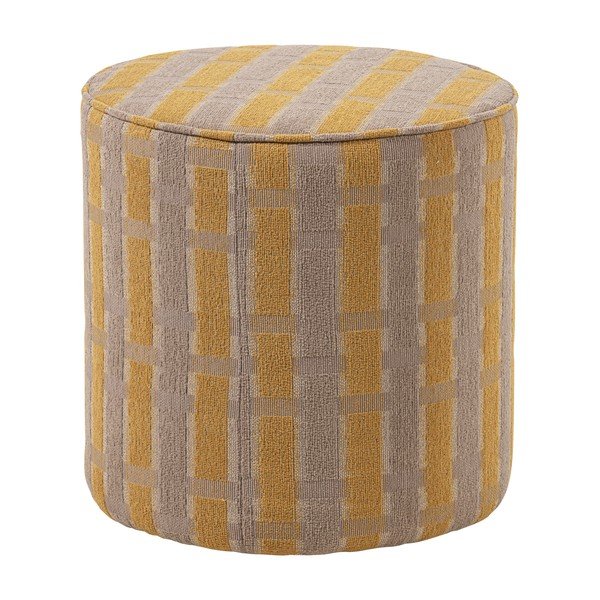 Žuti  tabure od šenila Sarli – WOOOD