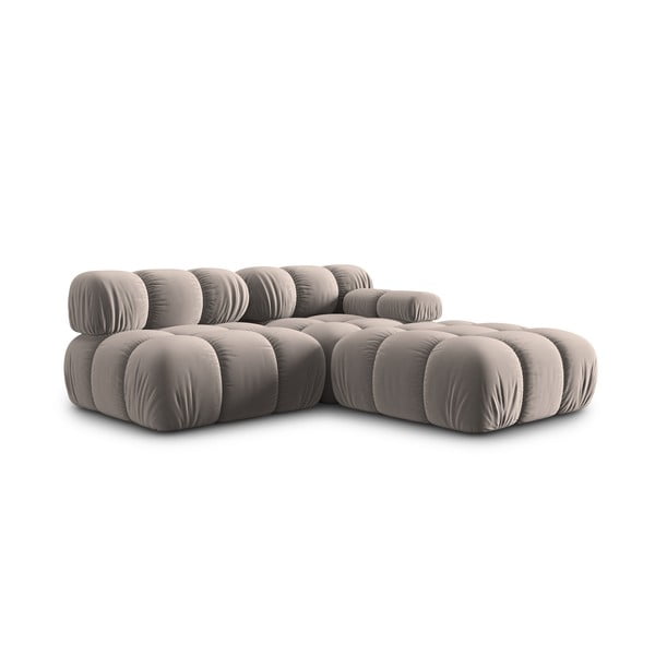 Svjetlo smeđa baršunasti sofa 282 cm Bellis – Micadoni -image-4