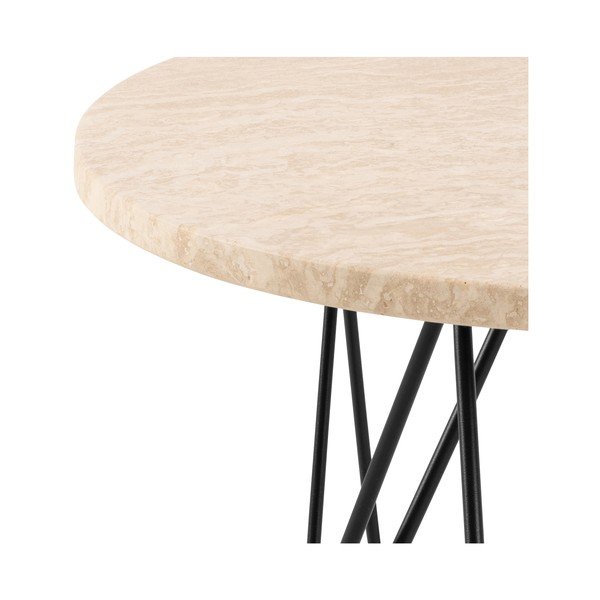 Okrugao pomoćni stol s pločom stola u mramornom dekoru ø 55 cm Prunus – Actona-image-4