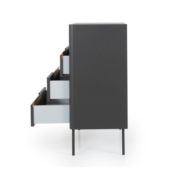 Antracit siva komoda Tenzo Switch, 80 x 102 cm-image-4