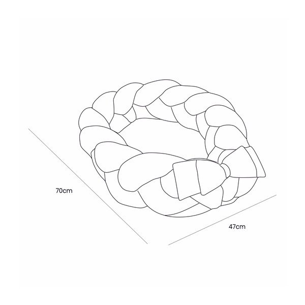 Ružičasto gnijezdo za bebe 47x70 cm – Meowbaby-image-4