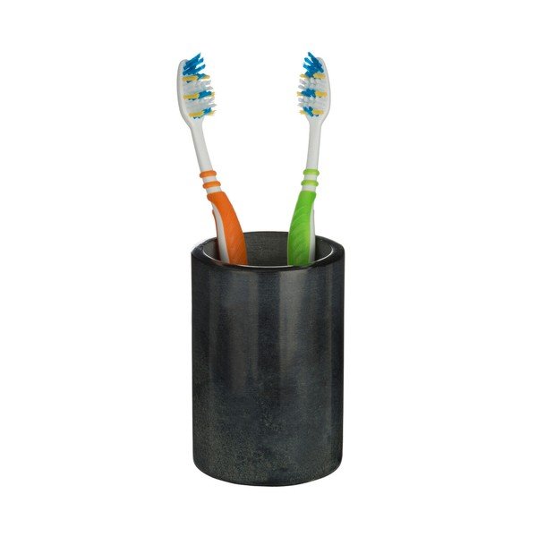 Tamno siva kamena čaša za četkice za zube Kamal – Premier Housewares-image-2