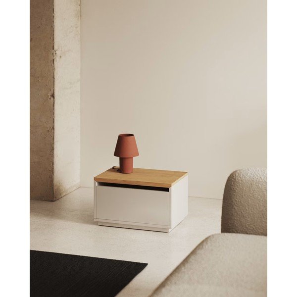 Škrinja u dekoru hrasta u prirodnoj boji 60x35 cm Abilen – Kave Home-image-1