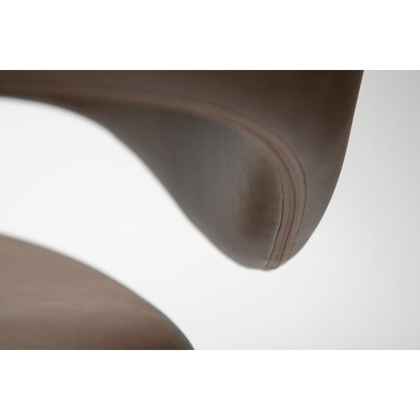 Tamno smeđa blagovaonska stolica od umjetne kože Zone – DAN-FORM Denmark-image-4