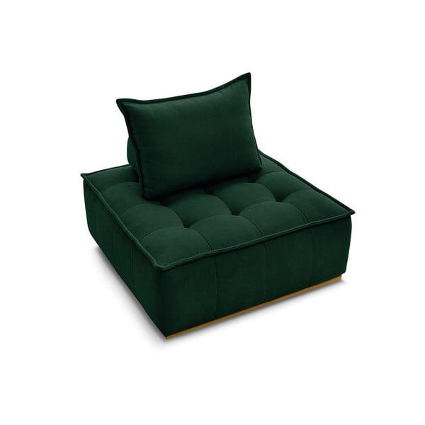 Tamno zelena fotelja od šenila Elisa – Bobochic Paris-image-4