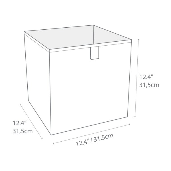 Bež kutija za pohranu Bigso Box of Sweden Cube-image-4
