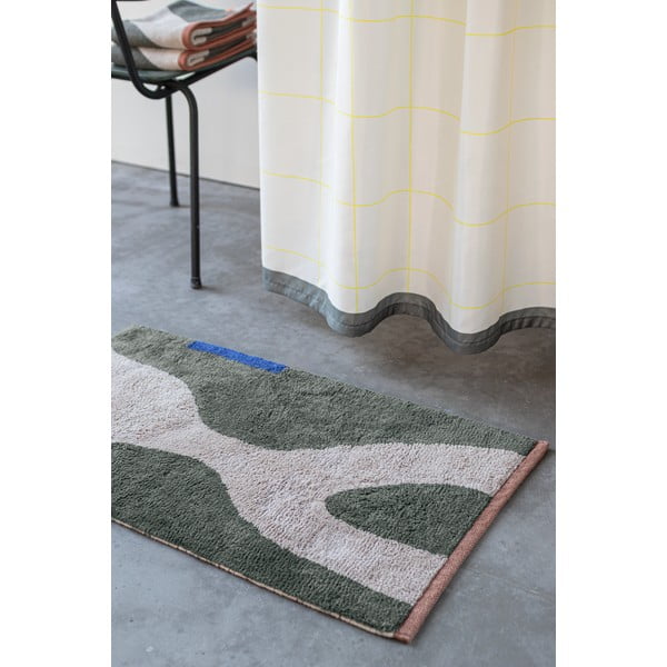 Tamno zeleni periv pamučan tepih 50x80 cm Figura – Mette Ditmer Denmark-image-1