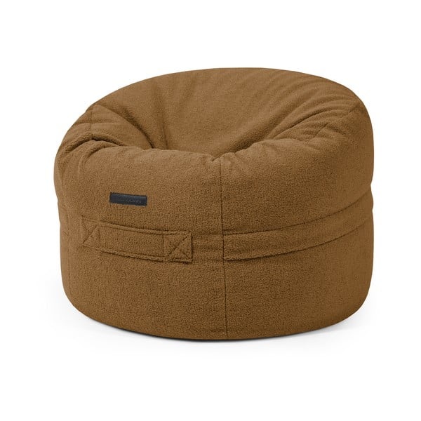 Smeđa vreća za sjedenje od bouclé tkanine Roll 80 – SLOWDOWN