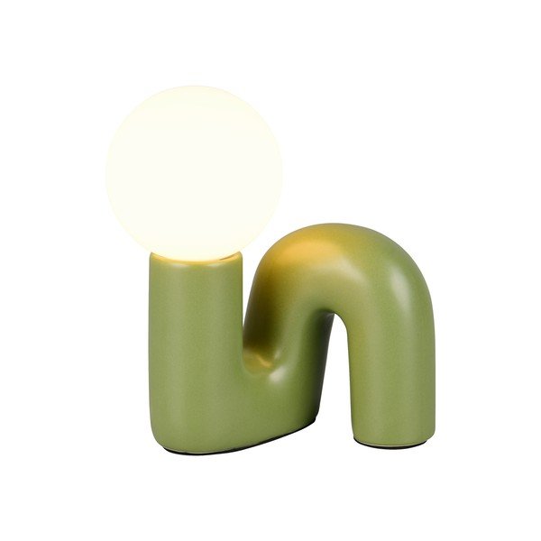 Zelena stolna lampa keramička (visina 21,5 cm) Quinn – Reality-image-3