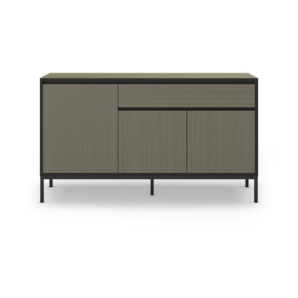 Tamno zelena niska komoda 140x80 cm Lorenza – Marckeric