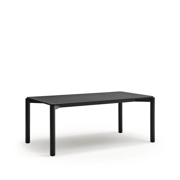 Crni blagovaonski stol Teulat Atlas, 180 x 100 cm