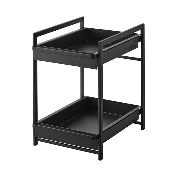 Crna metalna dodatna kuhinjska polica 30x42 cm Tower – YAMAZAKI