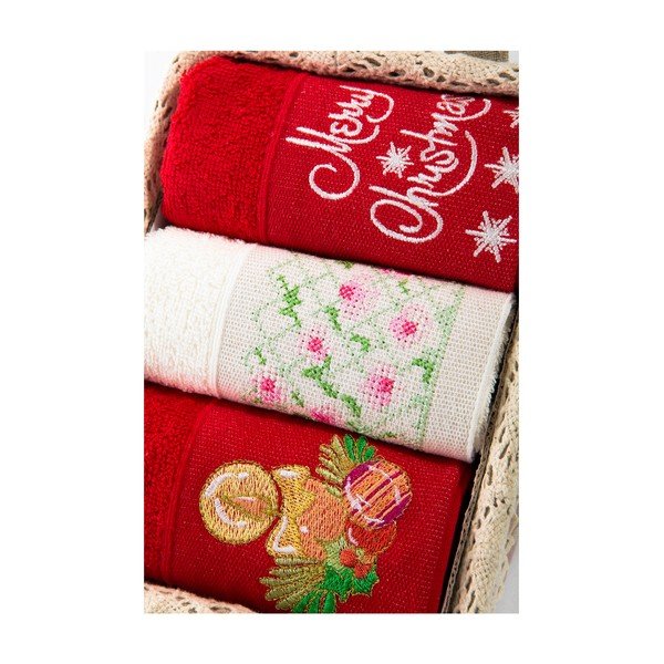 Set od 3 ručnika Xmas V33, 30x50 cm-image-1