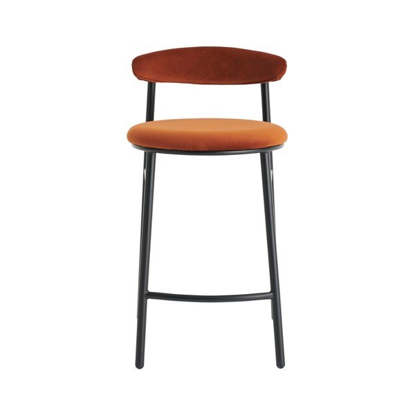 Konjak smeđa metalna barska stolica (visine sjedala 66 cm) Doggi – Ellos Home-image-3