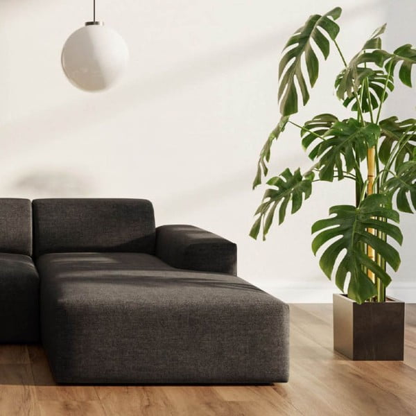 Antracitno siva kutna garnitura (s desnim kutom/s ležaljkom) Villet – Rodier-image-3