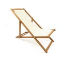 Bež vrtna sklopiva ležaljka od bagremovog drveta Bonami Essentials Deck