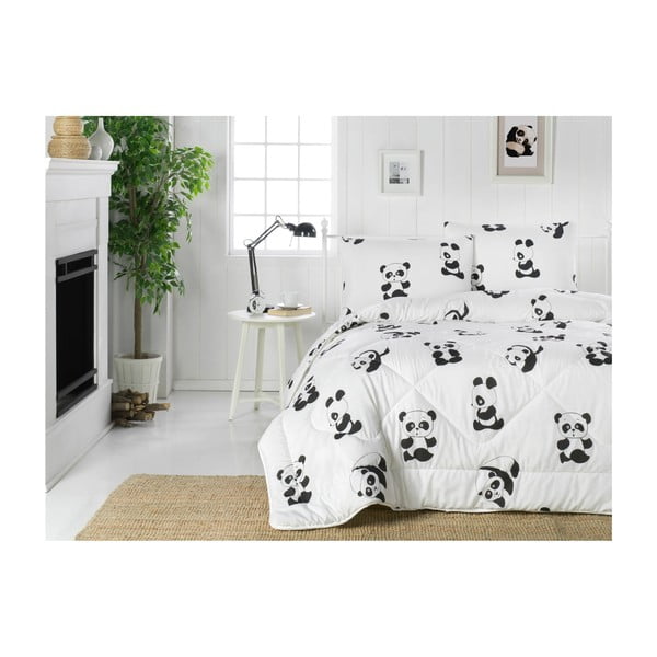 Prošiveni prekrivač za bračni krevet Panda, 195 x 215 cm