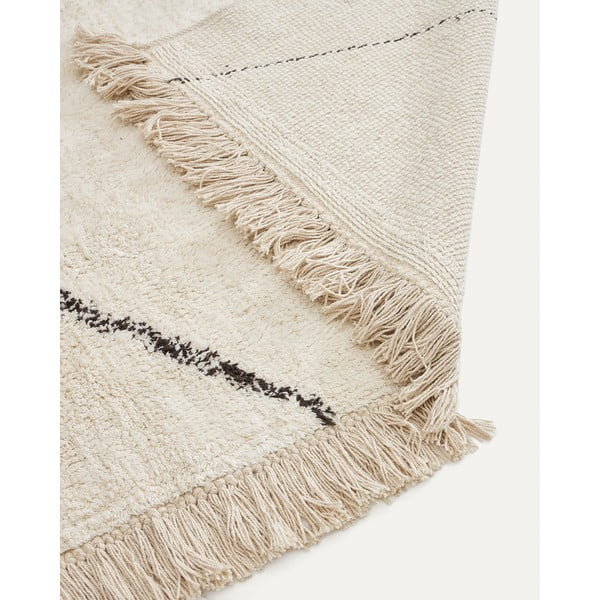 Krem tepih 160x230 cm Mijas – Kave Home-image-4