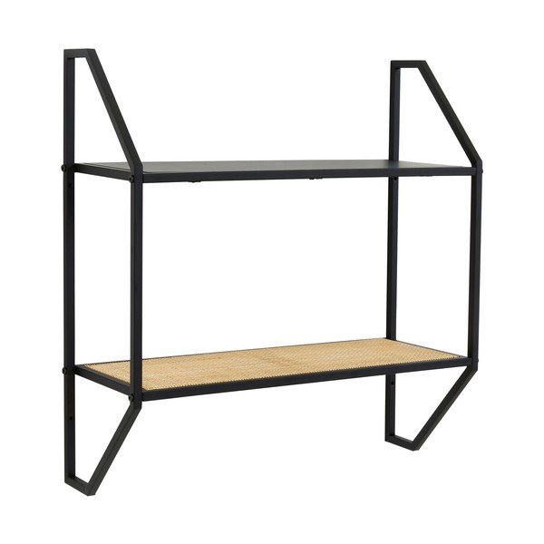 Crna/u prirodnoj boji metalna polica s više razina 61 cm Depok – Premier Housewares