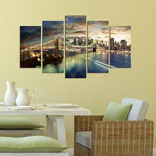 Višedijelna slika Bridge NYC, 110 x 60 cm-image-1