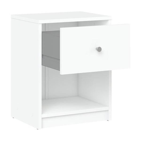 Bijeli noćni ormarić s policama May - Tvilum-image-3