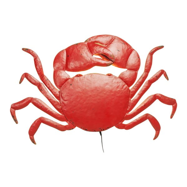 Crvena zidna svjetiljka u obliku raka Kare Design Crab
