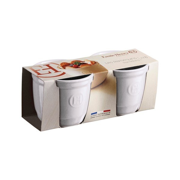 Set od 2 bijela kalupa za ramequine Emile Henry N°8-image-1