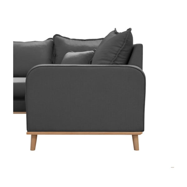 Tamno siva kutna garnitura (lijevi kut) Beata - Ropez-image-4