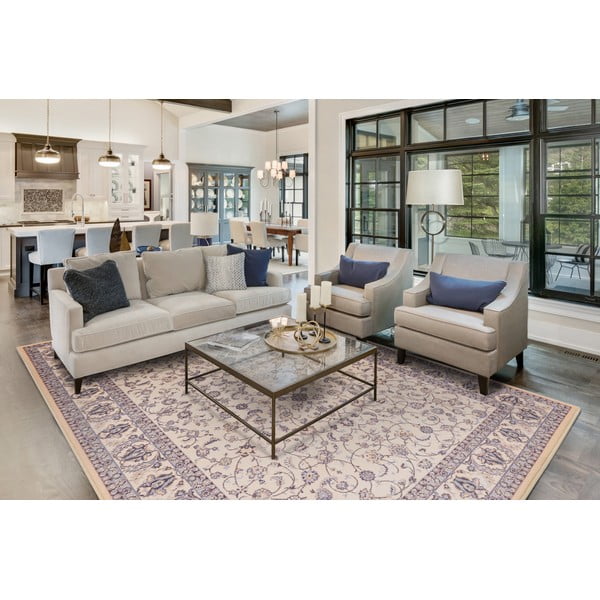 Krem vuneni tepih 160x240 cm Philip – Agnella-image-1