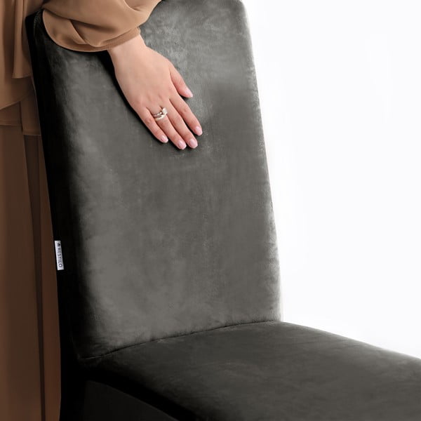 Siva rastezljiva presvlaka za stolicu 48 cm Sento – Restilo-image-4