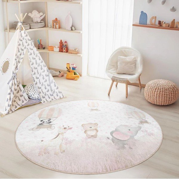 Periv dječji tepih ø120 cm Dainty Animals – Mila Home-image-2