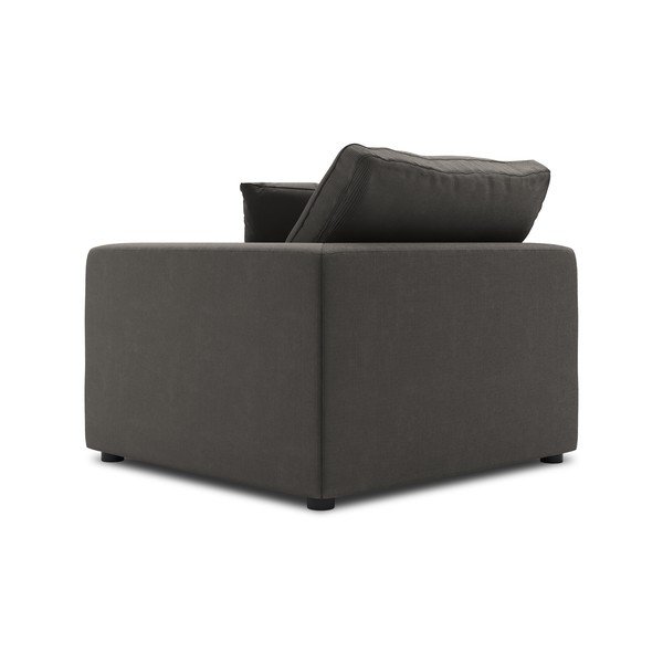 Tamnosmeđi kutni dio modularne sofe od samta Windsor & Co Sofas Galaxy, desni kut-image-3