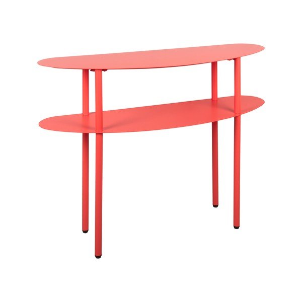 Crveni metalni pomoćni stol 28x90 cm Cool Retro – Leitmotiv