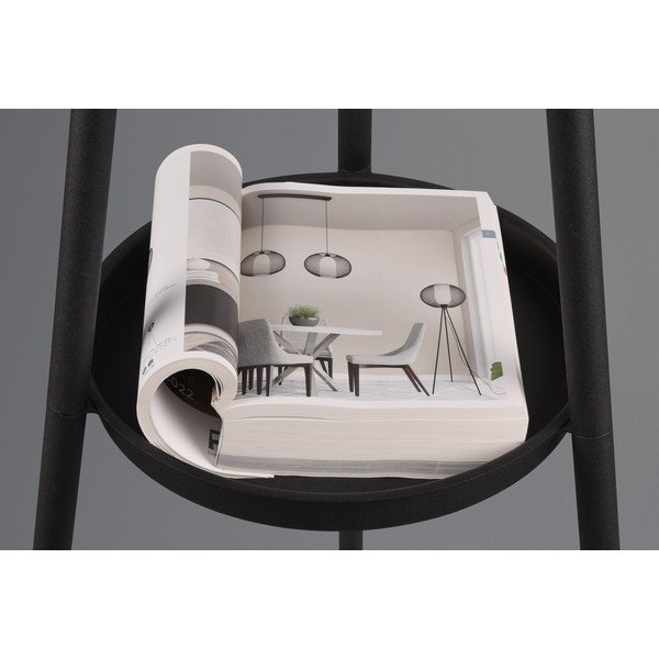 Crna stojeća svjetiljka s policom (visina 152 cm) Colette – Reality-image-2