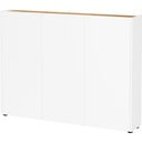 Bijeli ormarić u dekoru hrasta 138x105x25 cm Libbiano – Germania