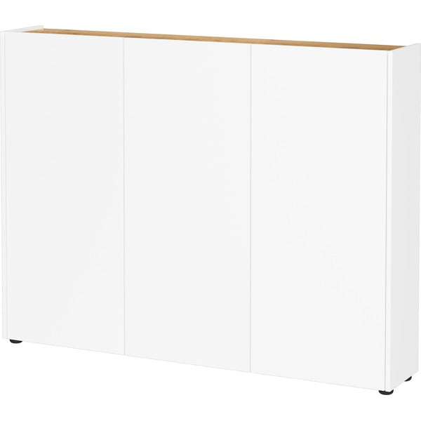 Bijeli ormarić u dekoru hrasta 138x105x25 cm Libbiano – Germania